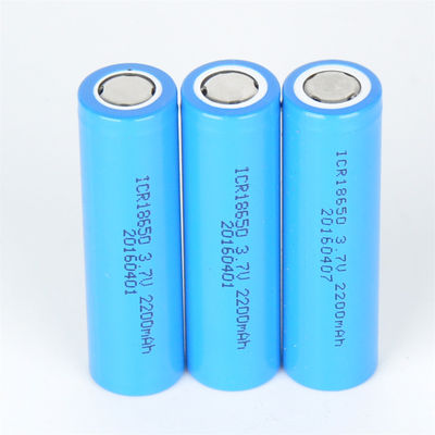Lithium-Batterie 3,7 V 2200mah IEC62133 Li Ion Rechargeables 18650