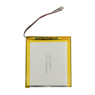 Kundenspezifische ultra dünne Zelle 308090 3000mah Li Polymer Battery Pack 3,7 V Lipo