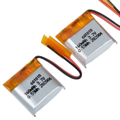 Kleines Li Polymer Rechargeable Battery 601818 3.7V Lipo 160mAh