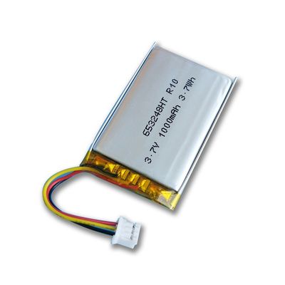 GPS-Verfolger 3.7V 653248 Li Ion Battery Pack, 1000mah kleines Li Polymer Battery