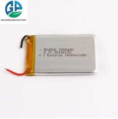 KC CB IEC62133 zugelassen 504866 3,7 V Li-Polymer-Batterien 2200mah wiederaufladbare Lipo-Batterie