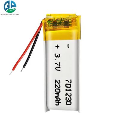 Li-Polymer-Batterie-Pack 701230 3,7v 220mah OEM wiederaufladbar Hot Sell KC CB IEC62133 genehmigt