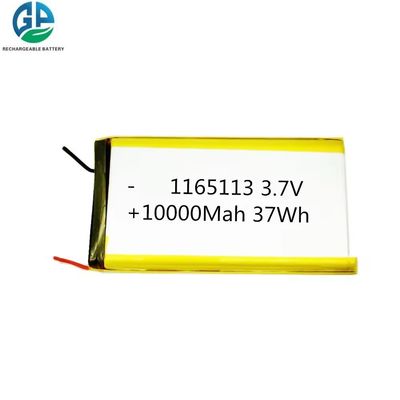 Li-Polymer-Batterie Wiederaufladbare Lipo-Batterie 1165113 3.7v 10000mah Li-Polymer-Batterie für die Stromversorgung