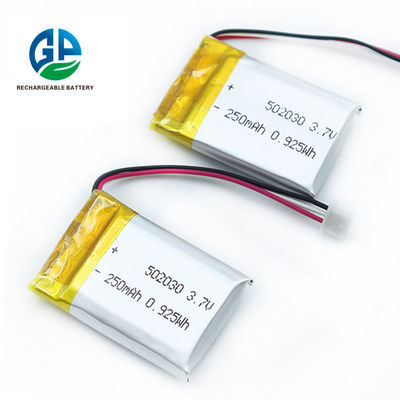 kaufen Lithium-Polymer-Batterie-Satz 502030 3.7volt 250mAh wieder aufladbarer online manufacture