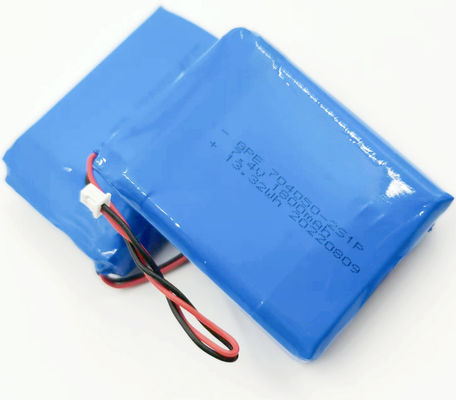 kaufen 704050 7,4 V 1800 mAh 500-fache Lebensdauer Kundenspezifischer Lithium-Polymer-Akku für Detektivgeräte Online-Herstellung