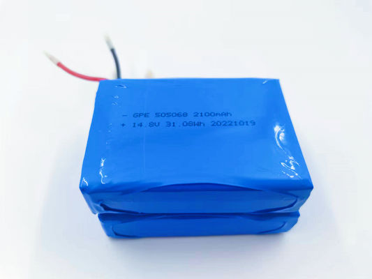 kaufen 14,8 V 2100 mAh 4S1P Lithium-Polymer-Akku für Detektor mit 500 Zyklen Lebensdauer Online-Herstellung