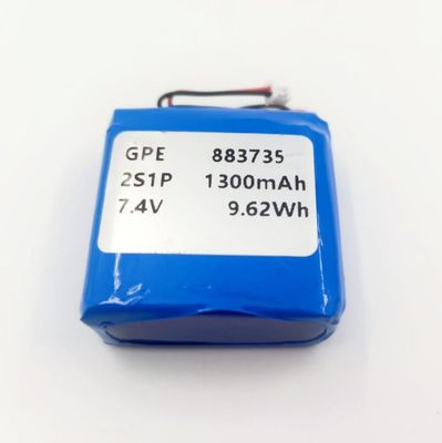 kaufen KC IEC62133 zugelassenes 7,4V 1300mAh Li-Polymer-Akkupaket für Schönheitsgeräte Online-Herstellung