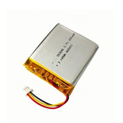 kaufen 553640 Wiederaufladbarer 3,7-V-850-mAh-Lithium-Polymer-Akku mit 500-facher Lebensdauer Online-Herstellung
