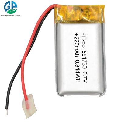 kaufen 551730 kundenspezifischer Lipo-Batterie-Satz 3.7v 150mah 200mah 220mah 250mah 400mah 500mah online manufacture