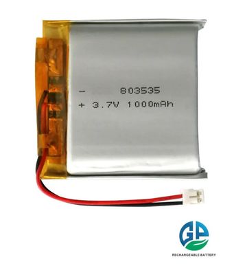 kaufen 3,7 V 1000 mAh KC-zertifizierter Lithium-Polymer-Akku, Lipozelle mit 500 Zyklen Lebensdauer Online-Herstellung