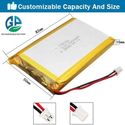 kaufen Gewohnheit IEC62133 105080 2P Li Polymer Rechargeable Lipo Battery 3.7V 10000mAh online manufacture