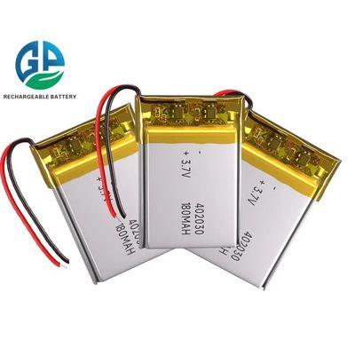 kaufen Wiederaufladbare 3,7 V Lipo-Batterie 180mah 402030 Kc Un38.3 Zertifiziert online manufacture