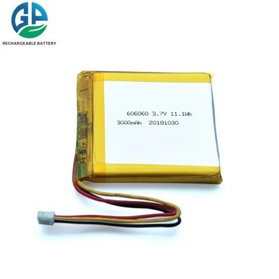 kaufen Ul Zertifiziert 606060 Wiederaufladbare Li-Polymer-Batterie 3,7v 3000mah online manufacture