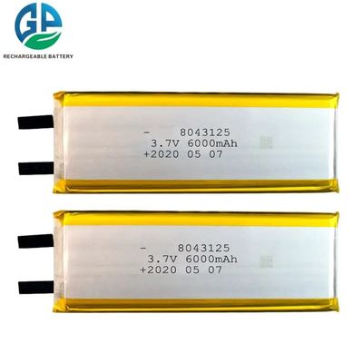 kaufen 6000mah 8043125 3.7v 1s Wiederaufladbare Lipo-Batterie Blau mit Stecker online manufacture