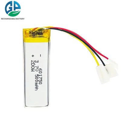 kaufen Kc 500mah 3.7v 601750 Lithium Polymer Batterie für Lautsprecher Spielzeug online manufacture