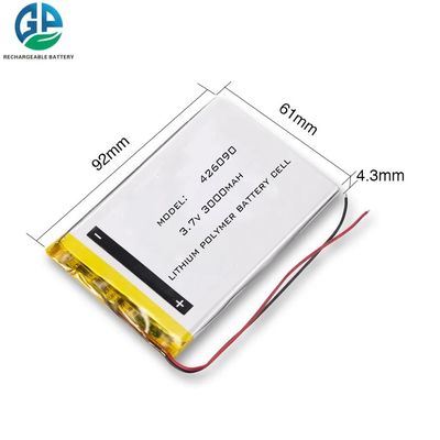 kaufen Hochentladungs-Lithium-Polymer-Batterie 426090 3,7v 3000mah Flachladbare Lipo-Batterie online manufacture