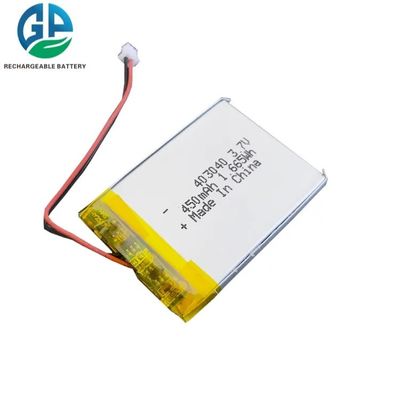 kaufen Wiederaufladbare KC 403040 Li-Ionen-Batterie 3.7V 1.665wh Lipo 450mAh online manufacture