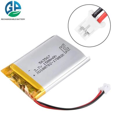 kaufen 3.7v Li-Polymer-Batterie 563567 3.7V 1500mAh Lipo-Batterie wiederaufladbar online manufacture