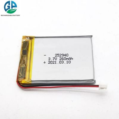 kaufen Iec62133 252940 Lithium-Polymer-Akku-Pack 260mah 3,7v online manufacture