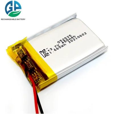 kaufen 3.7V 450mah Lipo 502535 Wiederaufladbare Lithium-Ionen-Polymer-Batterie 3,7 V für drahtlose Produkte/Blauzahn-Ohrhörer online manufacture