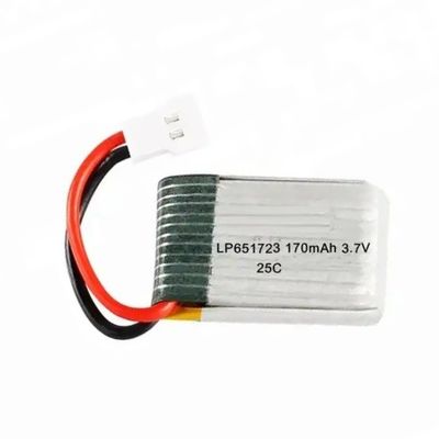 kaufen Lithium-Polymer-Batterien 651723 3.7v 150mah 170mah Lipo-Batterie KC UL1642 IEC62133 Drohnen Mini RC Hubschrauber online manufacture