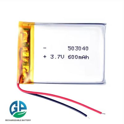 kaufen Wiederaufladbare Batterie Qualität 503040 Kleine Lithium-Polymer-Batterie Lipo 3.7v 600mAh KC-zertifizierte Batterie online manufacture