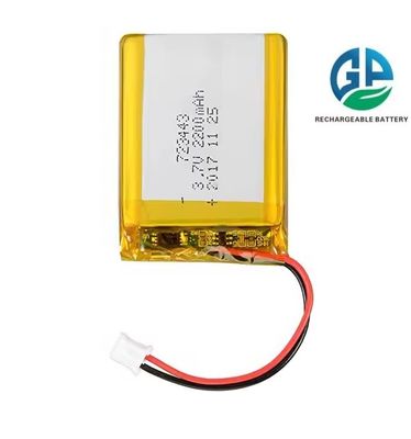 kaufen KC CB IEC62133 zugelassen 3.7v 2200mah 723443 Polymer Lithium-Ionen-Batterie angepasst Wiederaufladbare Lipo-Batterie online manufacture