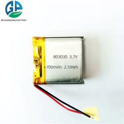 kaufen KC Li Polymer Batterie Hochwertige Großhandel 803030 700mAh 800mAh 900mAh Lipo Lithium 3,7v Wiederaufladbare Batterie online manufacture