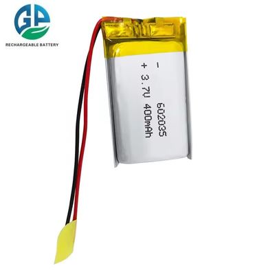 kaufen IEC 62133 3,7 Volt 602035 Hochtemperatur wiederaufladbare Ultrafeine Lipo 3,7v 400mah Batterie online manufacture