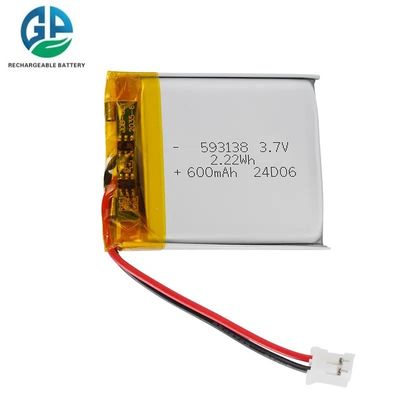 kaufen Hochentladungsrate Batterie 30C Max60C Wiederaufladbar 3.7V 593138 600mAH Lithiumbatterie Hochwertige Lithium-Ionen-Batterie online manufacture