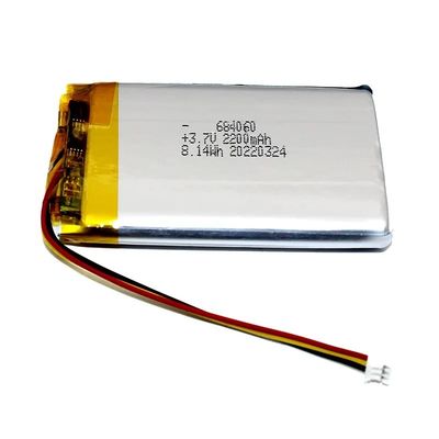 kaufen IEC62133-zertifizierter 2200mAh 6,8*40*60mm Lithium-Polymer-Akkupack, wiederaufladbarer Lipo-Akku online manufacture
