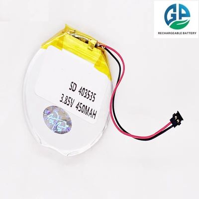 kaufen KC Custom Battery 3.7v 450mah Li-Polymer-Batteriepack 453535 3.7v 450mah Wiederaufladbare Li-Ionen-Lithium-Polymer-Runde Lipo-Batterie online manufacture