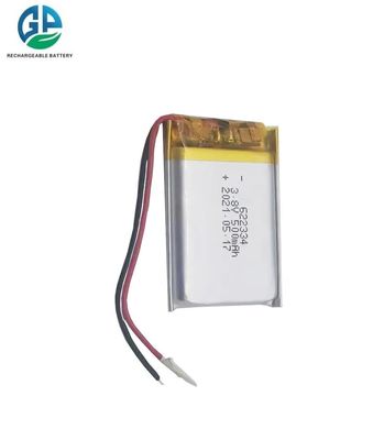 kaufen KC CB IEC62133 zugelassene 3,8V 500mAh Lithium-Polymer-Lipo-Wiederaufladbare Batterie für Schönheitsgeräte online manufacture