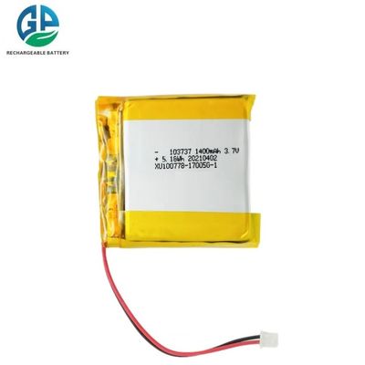 kaufen Hochentladungsrate Batterie 103737 Wiederaufladbare 3,7V 1400mAh Lithium-Ionen Li-Polymer Batterie Lipo Lithium-Polymer Batterie Pack RoHS online manufacture