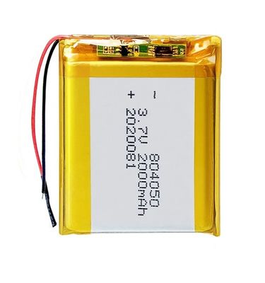 kaufen 3.7v KC Wiederaufladbare Lithium-Polymer-Batterie Li-Ionen-Lipo-Batterie 2000mah 804050 online manufacture