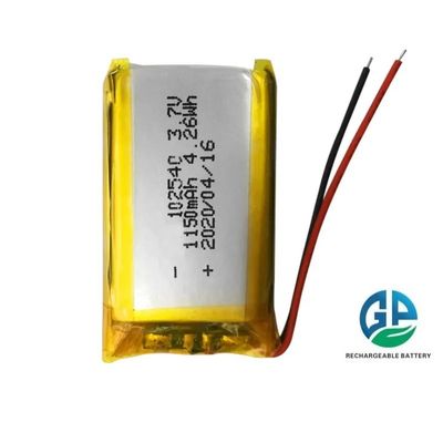 kaufen Lithium-Polymer-Batterie hohe Leistung 102540 hohe Qualität Mini wiederaufladbare Lipo-Batterie Zertifiziert 3,7v 1150mAh online manufacture