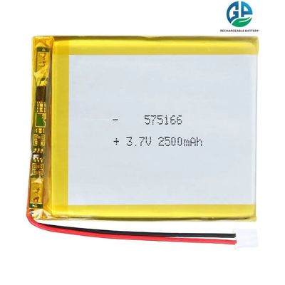 kaufen Hochkapazitäts-Li-Ionen-Polymer-Batterie 2500mAh 575166 2500mah 3.7V Li-Ionen-Polymer-Batterie online manufacture