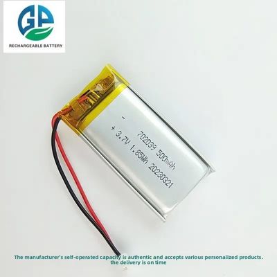 kaufen Hochleistungs-KC-zugelassene Lipo-Batterie 702039 3,7 V 500 mAh Lithium-Polymer-Akku online manufacture