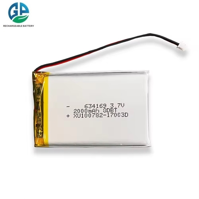 kaufen Hochentladungsrate Batterie 30C Max60C Wiederaufladbar 634169 2000mAh 3.7V Li-Polymer Batterie für elektrische Volkslifte online manufacture