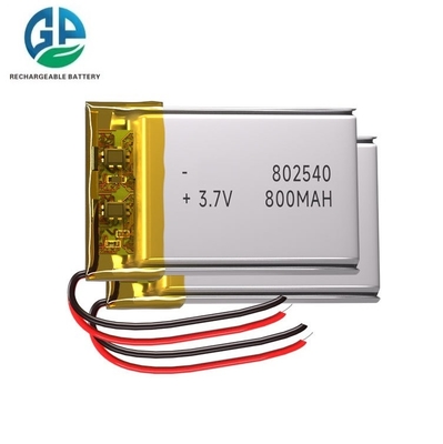 kaufen 3.7v Li-Polymer-Batterie 800mah 802540 Lithium-Polymer-Batterie 802540 Lithium-Polymer-Batterie Pack 500-fache Lebensdauer online manufacture