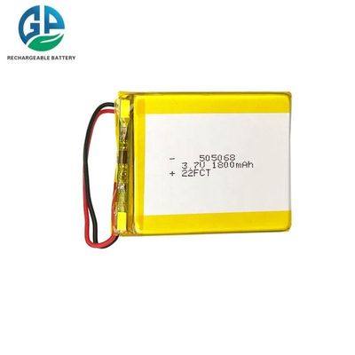 kaufen Hochkapazität 3,7V 1800mAh Lithium-Ionen-Polymer-Batterie Wiederaufladbare Lipo-Batterie 505068 Tasche Lithium-Ionen-Polymer-Batteriezelle online manufacture