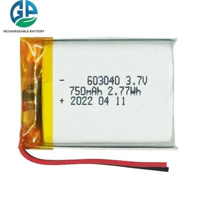 kaufen High Discharge Rate Battery  30C Max60C Rechargeable 3.7V 750Mah Lithium Ion Battery 603040 online manufacture