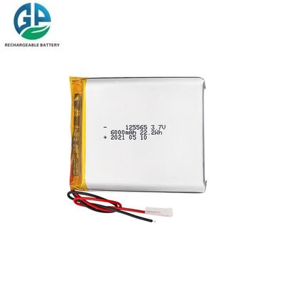 kaufen 6000mAh 3,7V 1S Wiederaufladbarer Lithium-Polymer-Akku Custom Lipo Batterie mit Stecker online manufacture