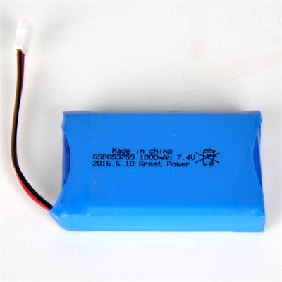 kaufen 7,4V 1000mAh 503759 Lithium-Polymer-Akkupack wiederaufladbarer LiPo-Akku online manufacture