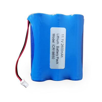 kaufen UN38.3 zertifizierter 11,1V 2600mAh 18650 Lithium-Akkupack ICR18650 für medizinische Geräte und POS-Terminals online manufacture
