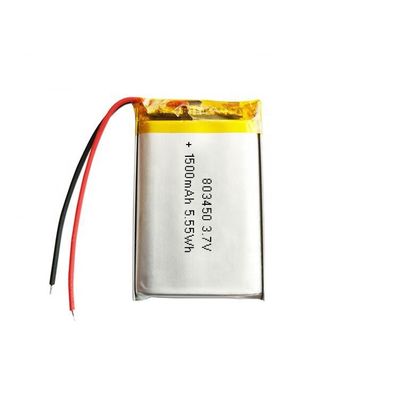 kaufen 803450 Lipo-Akku 3,7V 1500mAh mit 500 Ladezyklen wiederaufladbarer Lithium-Polymer-Akku Online-Herstellung