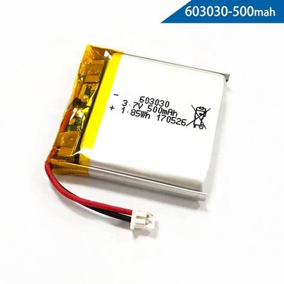 kaufen IEC62133 3,7 Lithium-Polymer-Batterie-Satz des Volt-500mAh 603030 online manufacture