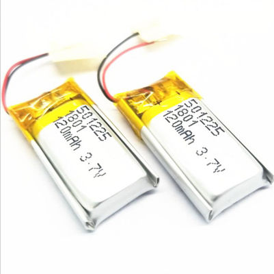 kaufen Bluetooth-Kopfhörer 3.7v 120mah Lipo 501225 Li Polymer Battery With Wire online manufacture