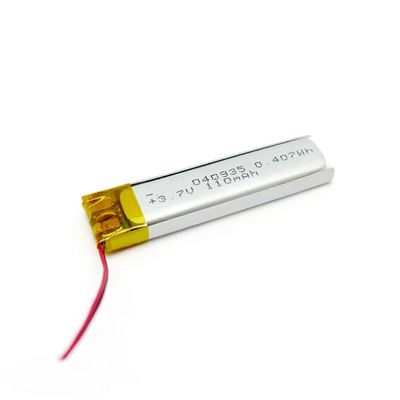400935 3,7 V 80 mAh Kleine Li-Polymer-Batterie IEC62133 CB KC-geprüft