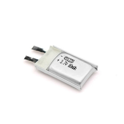 80 mAh 451220 3,7 V KC-Polymer-Lithium-Batterie mit Kabel-PCM-Anschluss